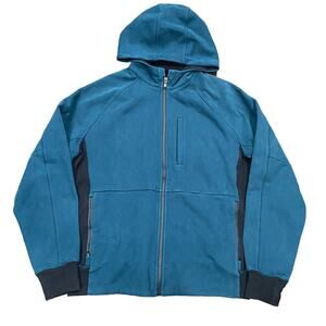 Lululemon Mens Athletic Performance Green Full Zip Long Sleeve Hoodie Size Large